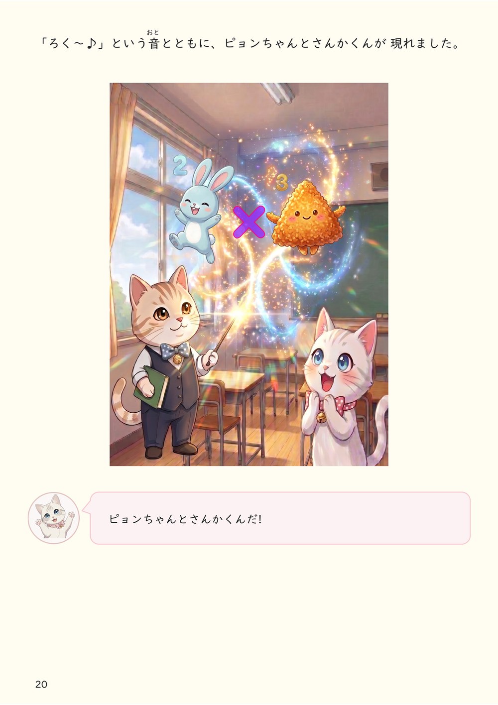 ピョンちゃんとさんかくん